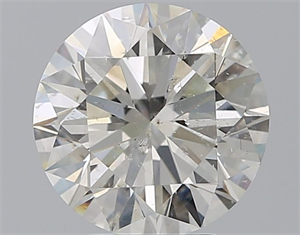 Picture of Natural Diamond 3.20 Carats, Round with Excellent Cut, I Color, SI2 Clarity and Certified by GIA