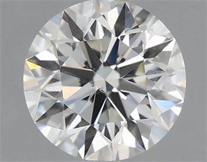 Picture of Natural Diamond 0.56 Carats, Round with Excellent Cut, J Color, VS2 Clarity and Certified by GIA