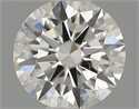 Natural Diamond 0.41 Carats, Round with Excellent Cut, H Color, VS2 Clarity and Certified by IGI