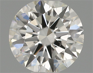 Picture of Natural Diamond 0.41 Carats, Round with Excellent Cut, H Color, VS2 Clarity and Certified by IGI