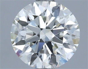 Picture of Natural Diamond 2.20 Carats, Round with Excellent Cut, H Color, VVS1 Clarity and Certified by IGI