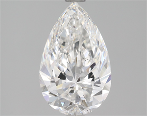 Picture of Natural Diamond 1.50 Carats, Pear with  Cut, E Color, VS2 Clarity and Certified by GIA