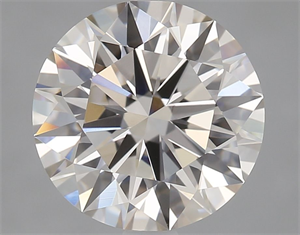 Picture of Natural Diamond 2.58 Carats, Round with Excellent Cut, K Color, IF Clarity and Certified by GIA