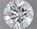 Natural Diamond 0.41 Carats, Round with Excellent Cut, H Color, SI1 Clarity and Certified by IGI