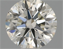 Natural Diamond 0.50 Carats, Round with Excellent Cut, I Color, VS2 Clarity and Certified by IGI