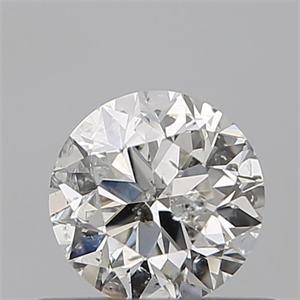 Picture of Natural Diamond 0.50 Carats, Round with Very Good Cut, H Color, I1 Clarity and Certified by IGI