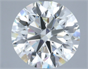 Natural Diamond 6.15 Carats, Round with Excellent Cut, I Color, VVS1 Clarity and Certified by IGI