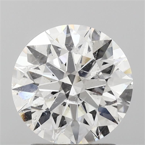 Picture of Natural Diamond 2.01 Carats, Round with Excellent Cut, D Color, I1 Clarity and Certified by GIA