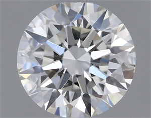 Picture of Natural Diamond 0.46 Carats, Round with Excellent Cut, J Color, VVS1 Clarity and Certified by GIA