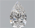 Natural Diamond 0.93 Carats, Pear with  Cut, D Color, VS2 Clarity and Certified by GIA