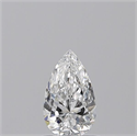 Natural Diamond 0.70 Carats, Pear with  Cut, D Color, VVS1 Clarity and Certified by GIA