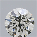 Natural Diamond 0.43 Carats, Round with Excellent Cut, H Color, SI1 Clarity and Certified by IGI