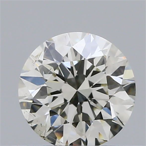 Picture of Natural Diamond 0.43 Carats, Round with Excellent Cut, H Color, SI1 Clarity and Certified by IGI