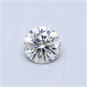 Natural Diamond 0.41 Carats, Round with Very Good Cut, J Color, SI1 Clarity and Certified by GIA