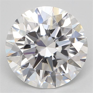 Picture of Natural Diamond 1.39 Carats, Round with Excellent Cut, D Color, VVS2 Clarity and Certified by GIA