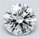 Natural Diamond 2.03 Carats, Round with Excellent Cut, J Color, VS2 Clarity and Certified by GIA