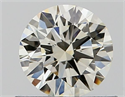 Natural Diamond 0.53 Carats, Round with Excellent Cut, I Color, VS1 Clarity and Certified by IGI