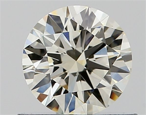 Picture of Natural Diamond 0.53 Carats, Round with Excellent Cut, I Color, VS1 Clarity and Certified by IGI