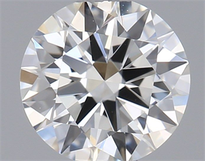 Picture of Natural Diamond 0.40 Carats, Round with Excellent Cut, H Color, VVS2 Clarity and Certified by GIA