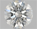 Natural Diamond 0.50 Carats, Round with Excellent Cut, H Color, SI2 Clarity and Certified by GIA