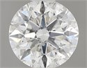 Natural Diamond 0.50 Carats, Round with Very Good Cut, G Color, SI2 Clarity and Certified by IGI