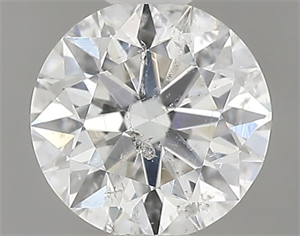 Picture of Natural Diamond 0.50 Carats, Round with Very Good Cut, G Color, SI2 Clarity and Certified by IGI