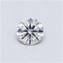 Natural Diamond 0.40 Carats, Round with Very Good Cut, E Color, SI2 Clarity and Certified by GIA