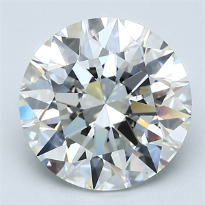 Picture of Natural Diamond 3.19 Carats, Round with Excellent Cut, H Color, VVS2 Clarity and Certified by GIA