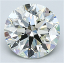 Natural Diamond 4.20 Carats, Round with Excellent Cut, J Color, VS2 Clarity and Certified by GIA