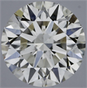 Natural Diamond 0.58 Carats, Round with Excellent Cut, J Color, SI2 Clarity and Certified by GIA