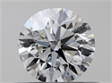 Natural Diamond 0.40 Carats, Round with Excellent Cut, H Color, VVS2 Clarity and Certified by GIA