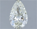 Natural Diamond 1.20 Carats, Pear with  Cut, J Color, SI1 Clarity and Certified by IGI