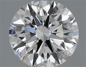 Picture of Natural Diamond 0.40 Carats, Round with Excellent Cut, F Color, VS2 Clarity and Certified by GIA