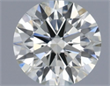 Natural Diamond 0.41 Carats, Round with Excellent Cut, J Color, VVS2 Clarity and Certified by IGI