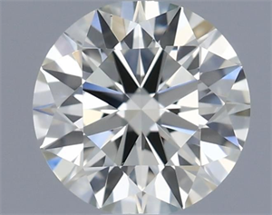 Picture of Natural Diamond 0.41 Carats, Round with Excellent Cut, J Color, VVS2 Clarity and Certified by IGI