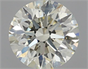 Natural Diamond 0.60 Carats, Round with Excellent Cut, K Color, VS2 Clarity and Certified by IGI