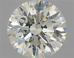 Picture of Natural Diamond 0.60 Carats, Round with Excellent Cut, K Color, VS2 Clarity and Certified by IGI