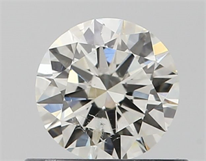 Picture of Natural Diamond 0.50 Carats, Round with Excellent Cut, I Color, SI2 Clarity and Certified by GIA