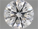 Natural Diamond 0.44 Carats, Round with Excellent Cut, F Color, VVS1 Clarity and Certified by GIA