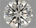 Natural Diamond 0.56 Carats, Round with Excellent Cut, I Color, VS1 Clarity and Certified by IGI