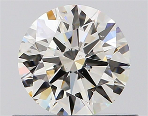 Picture of Natural Diamond 0.51 Carats, Round with Excellent Cut, I Color, SI2 Clarity and Certified by GIA