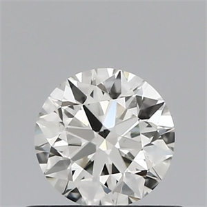 Picture of Natural Diamond 0.51 Carats, Round with Excellent Cut, I Color, VS1 Clarity and Certified by IGI