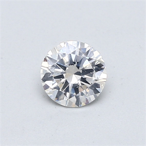 Picture of Natural Diamond 0.42 Carats, Round with Very Good Cut, F Color, SI2 Clarity and Certified by GIA