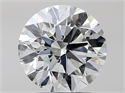 Natural Diamond 2.02 Carats, Round with Excellent Cut, H Color, VS1 Clarity and Certified by IGI