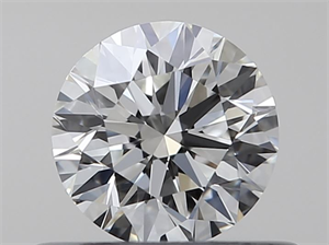 Picture of Natural Diamond 0.40 Carats, Round with Excellent Cut, I Color, VVS2 Clarity and Certified by GIA