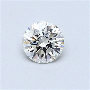 Picture of Natural Diamond 0.45 Carats, Round with Excellent Cut, H Color, VS2 Clarity and Certified by GIA