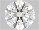 Natural Diamond 3.72 Carats, Round with Excellent Cut, G Color, SI2 Clarity and Certified by GIA