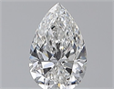 Natural Diamond 0.75 Carats, Pear with  Cut, F Color, VVS2 Clarity and Certified by GIA