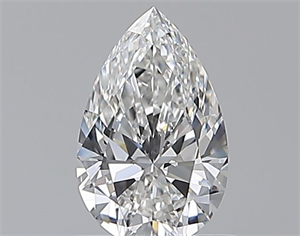 Picture of Natural Diamond 0.75 Carats, Pear with  Cut, F Color, VVS2 Clarity and Certified by GIA