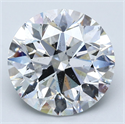 Natural Diamond 5.03 Carats, Round with Excellent Cut, D Color, SI2 Clarity and Certified by GIA